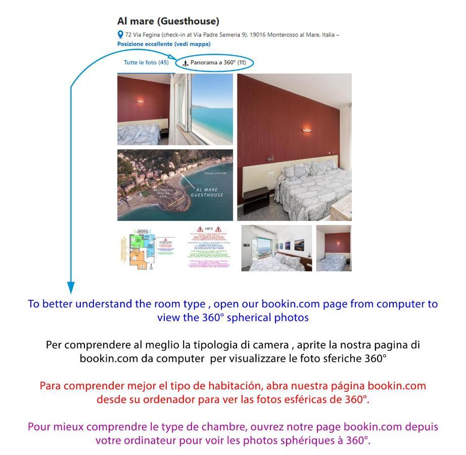 Al Mare Hotel Monterosso al Mare Bagian luar foto